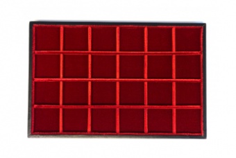Standart tray – velvet model 24 squares