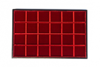Standart tray – velvet model 24 squares