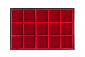 Standart tray – velvet model 15 squares